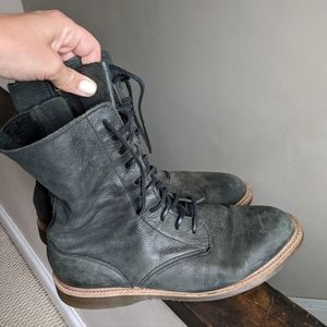 Doc Martens Soft Leather Combat Boots, size 10